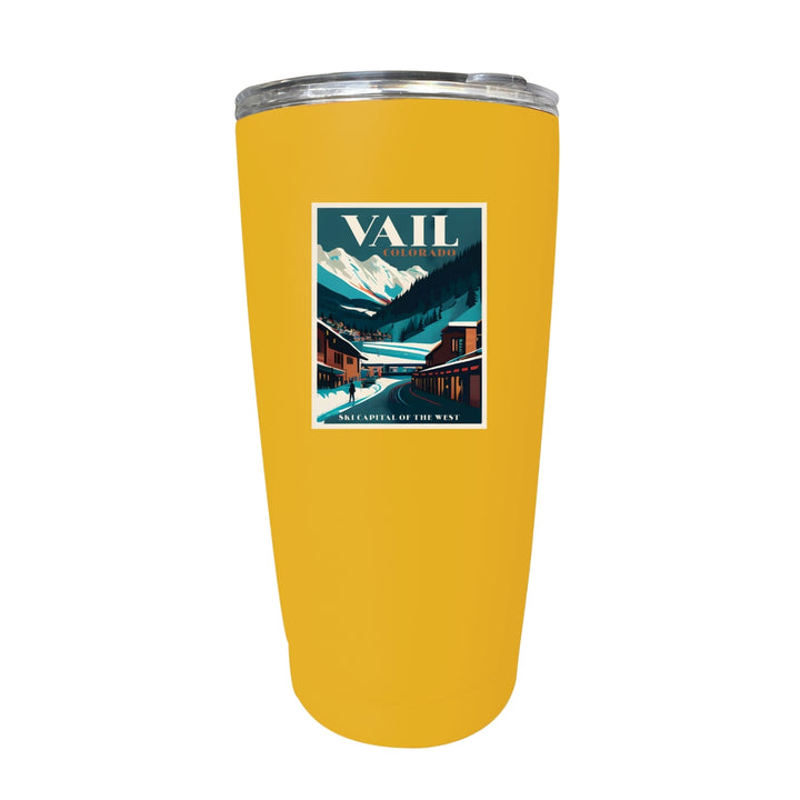 Vail Colorado Souvenir 16 oz Stainless Steel Insulated Tumbler Image 10