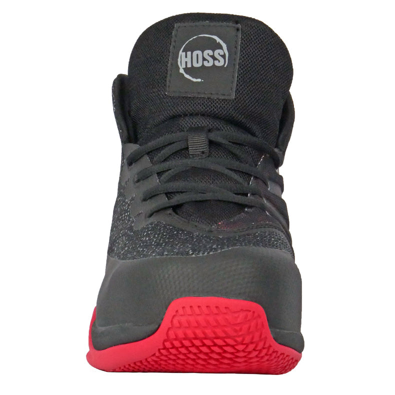 HOSS Mens Rim Fly Composite Toe Work Shoe Black Red 50152 Size 7-15 Non-Metallic Image 2