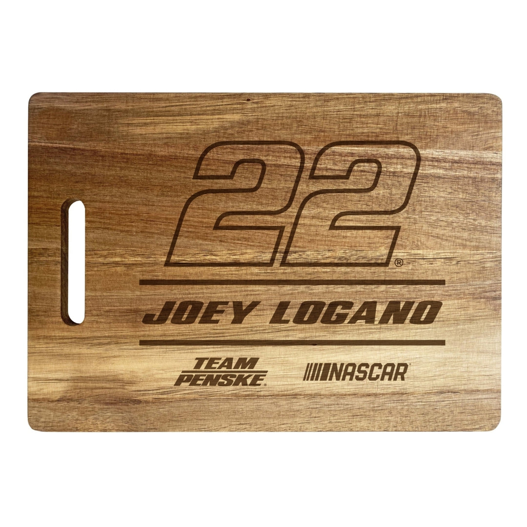 22 Joey Logano NASCAR Officially Licensed Engraved Wooden Cutting Board Image 1