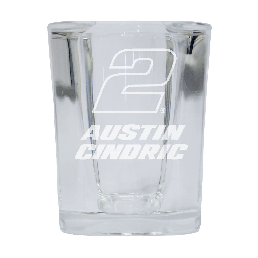 2 Austin Cindric Officially Licensed Square Shot Glass Image 1