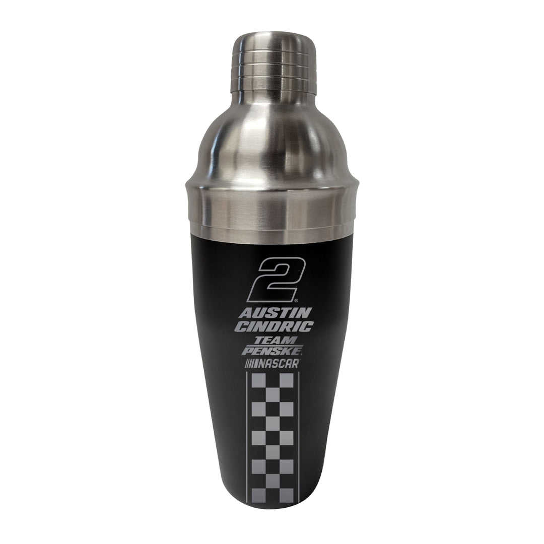 2 Austin Cindric NASCAR Officially Licensed Cocktail Shaker Image 1