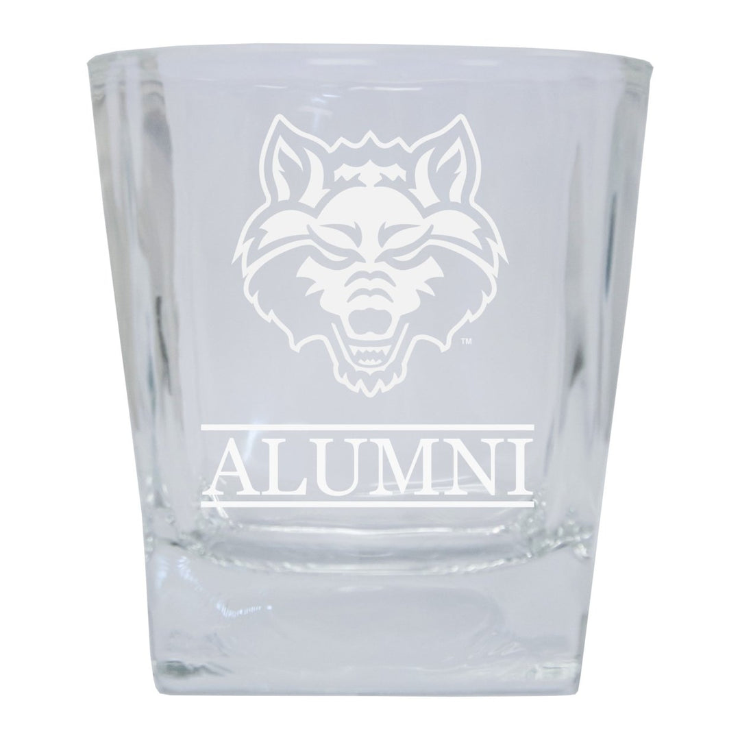 Arkansas State Alumni Elegance 10oz Etched Glass Tumbler Image 1