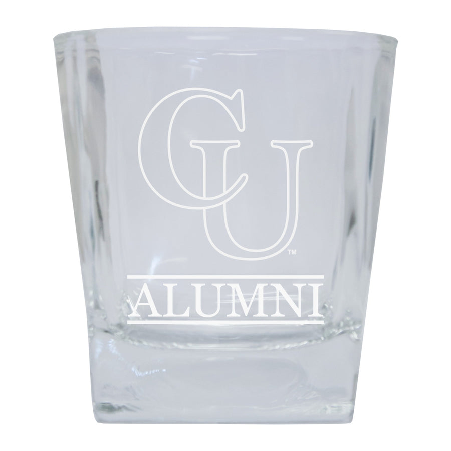 Campbell University Fighting Camels Alumni Elegance 10oz Etched Glass Tumbler Image 1