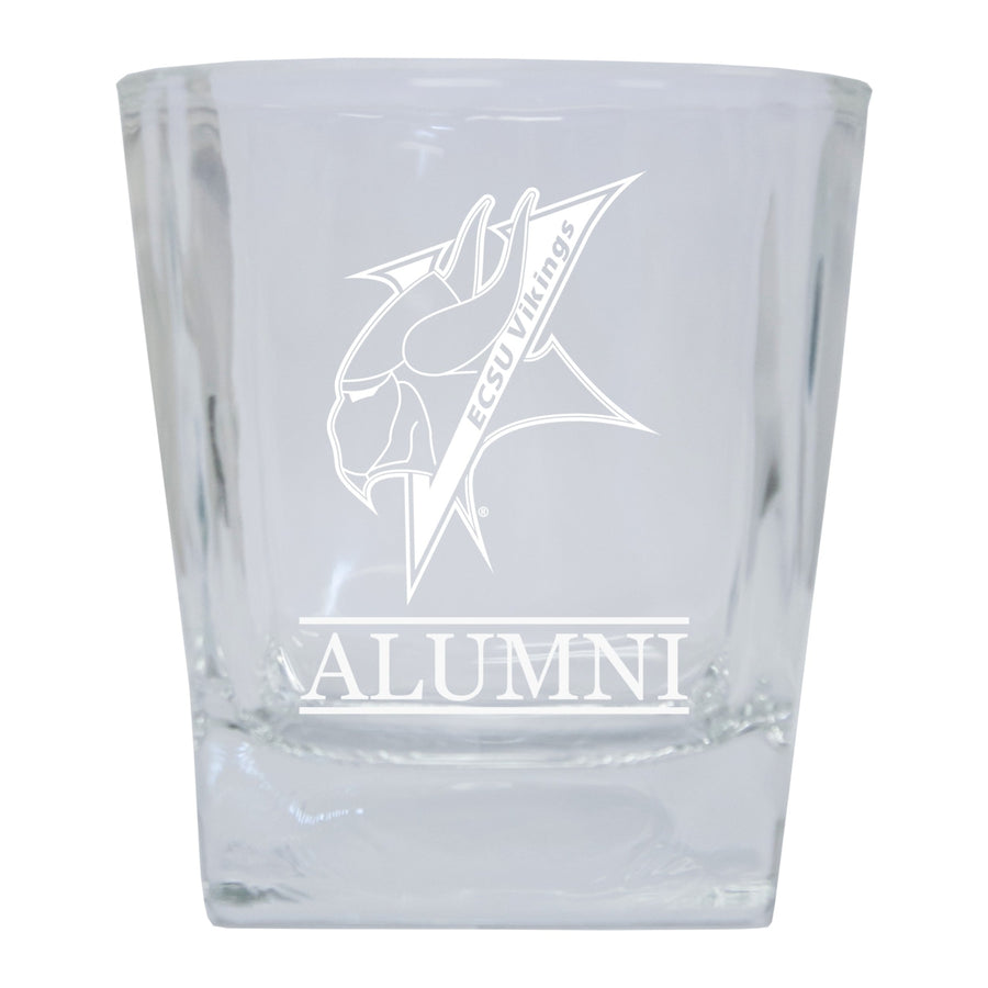 Elizabeth City State University Alumni Elegance 10oz Etched Glass Tumbler Image 1