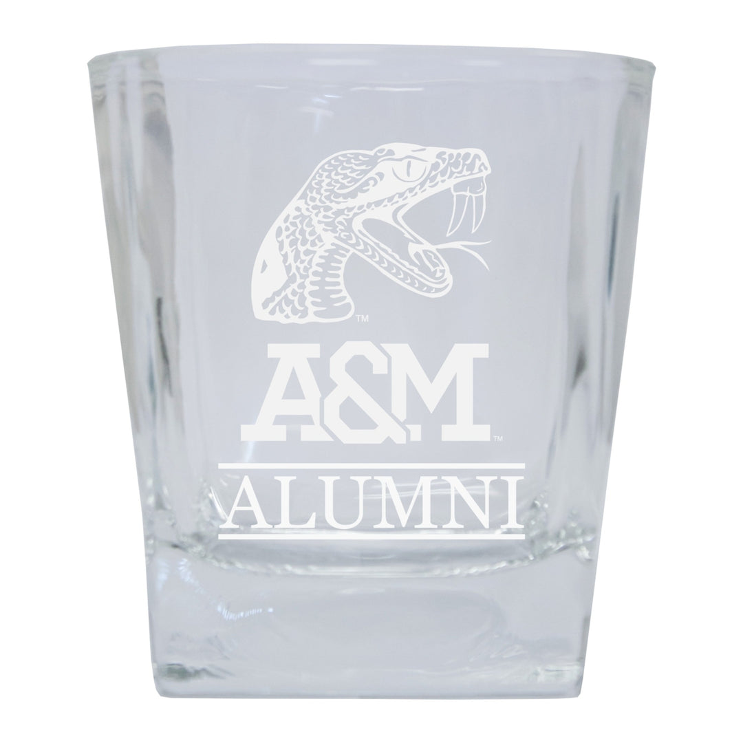 Florida AandM Rattlers Alumni Elegance 10oz Etched Glass Tumbler Image 1