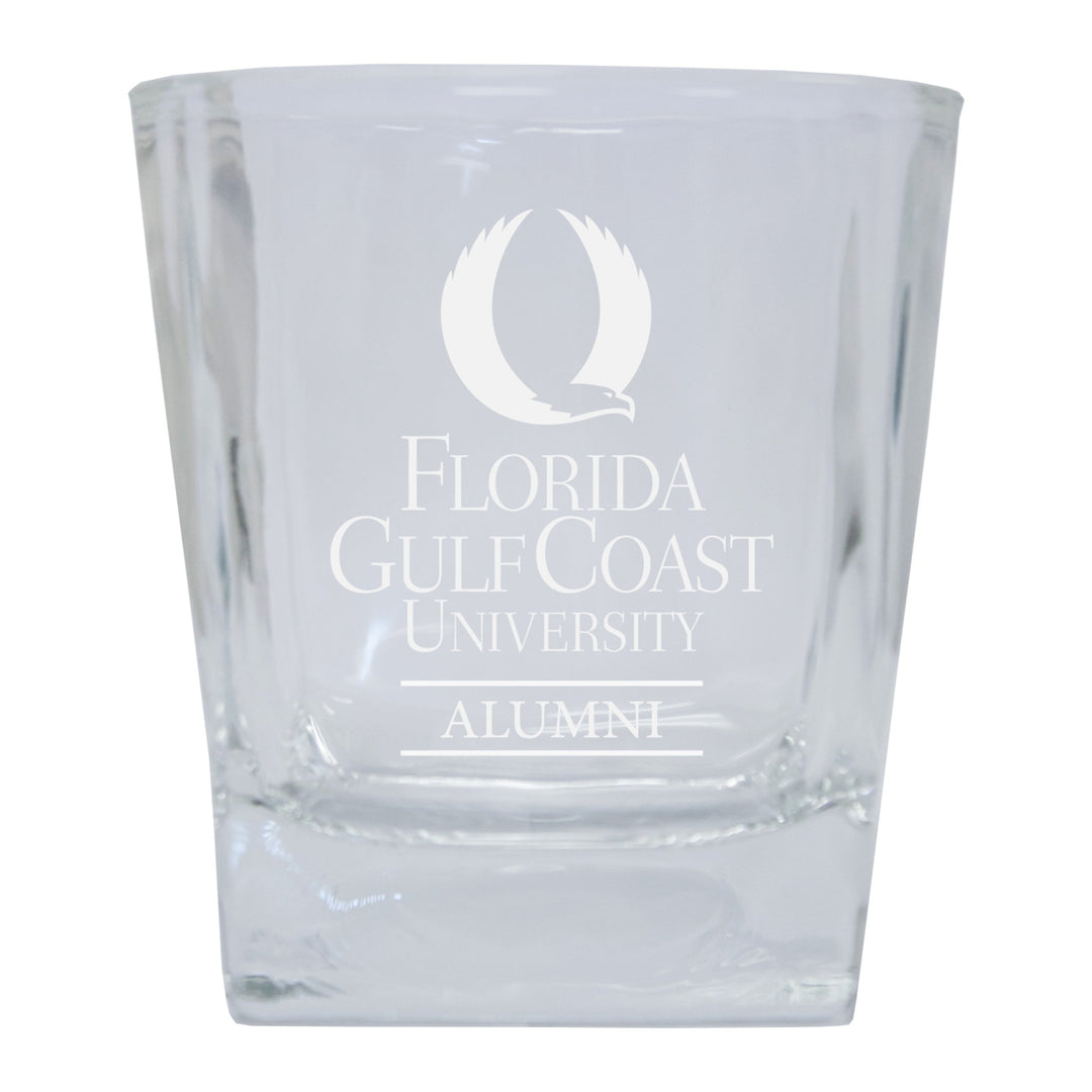 Florida Gulf Coast Eagles Alumni Elegance 10oz Etched Glass Tumbler Image 1