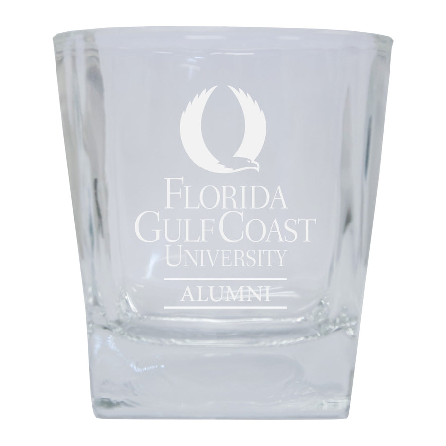 Florida Gulf Coast Eagles Alumni Elegance 10oz Etched Glass Tumbler Image 1