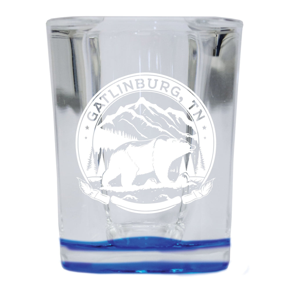 Gatlinburg Tennessee Laser Etched Souvenir 2.5 Ounce Shot Glass Square Image 2