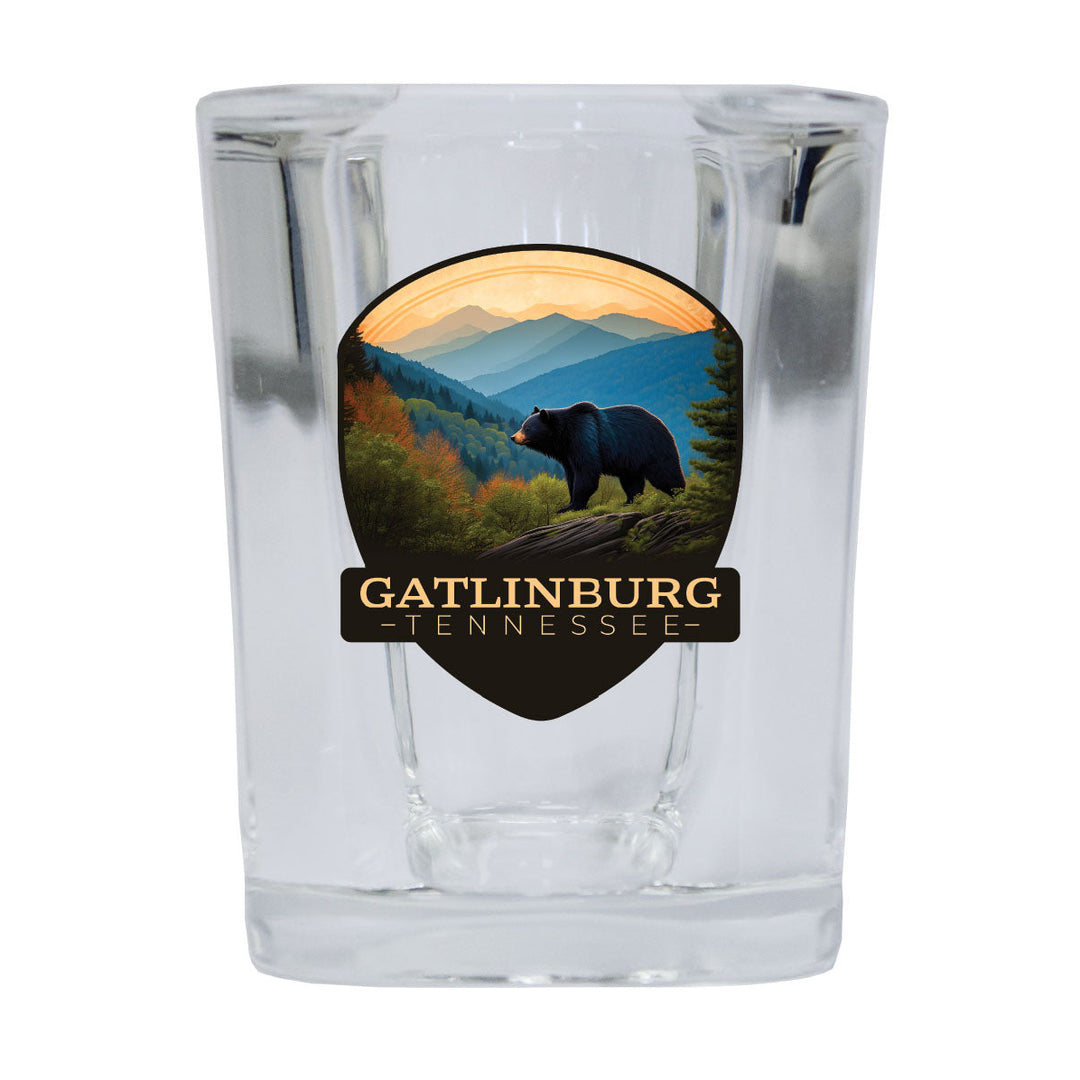 Gatlinburg Tennessee Souvenir 2.5 Ounce Shot Glass Square Image 1