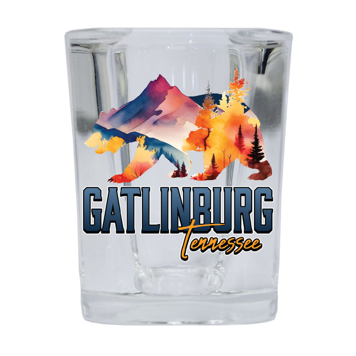 Gatlinburg Tennessee Souvenir 2.5 Ounce Shot Glass Square Image 2