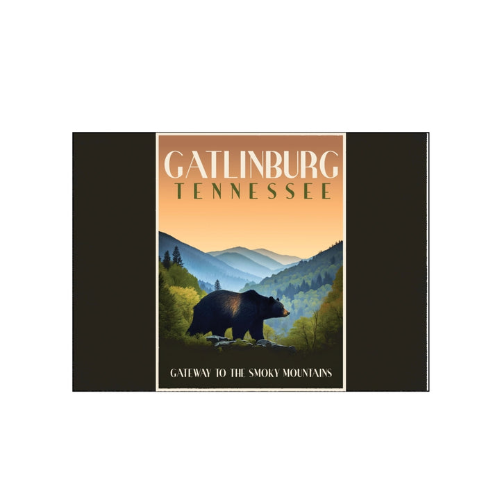 Gatlinburg Tennessee Souvenir Wood sign with frame 5x7 Image 2