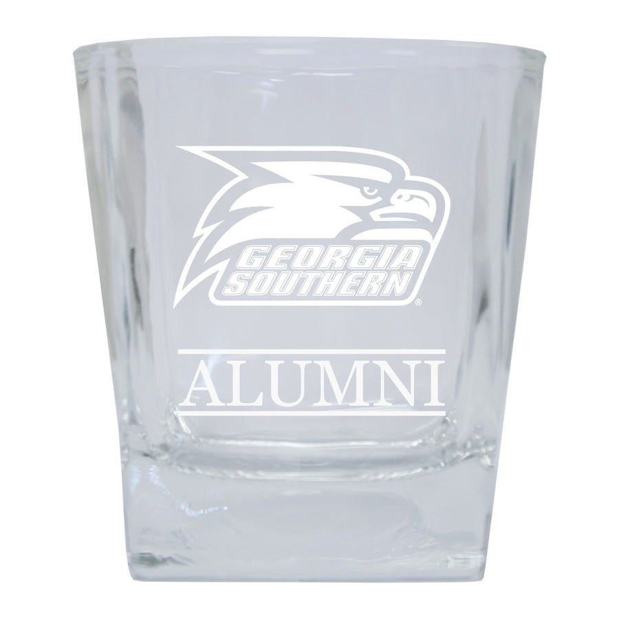 Georgia Southern Eagles Alumni Elegance 10oz Etched Glass Tumbler Image 1