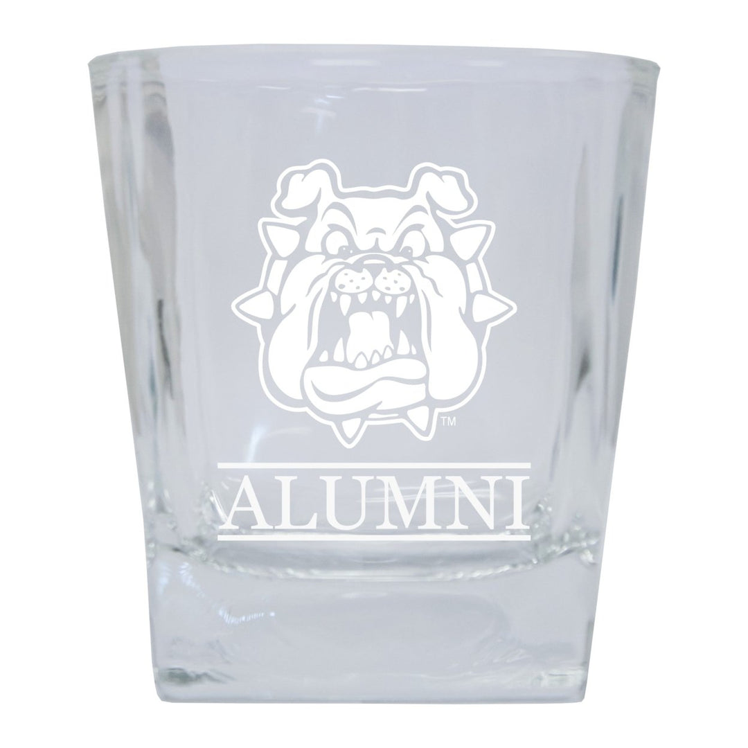 Fresno State Bulldogs Etched Alumni 10oz Glass Tumbler Image 1