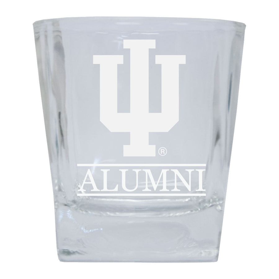 Indiana Hoosiers Alumni Elegance 10oz Etched Glass Tumbler Image 1