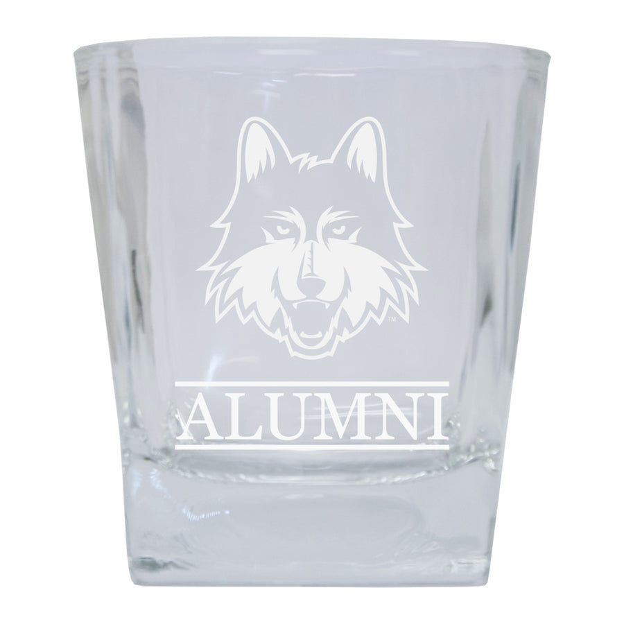 Loyola University Ramblers Alumni Elegance 10oz Etched Glass Tumbler Image 1