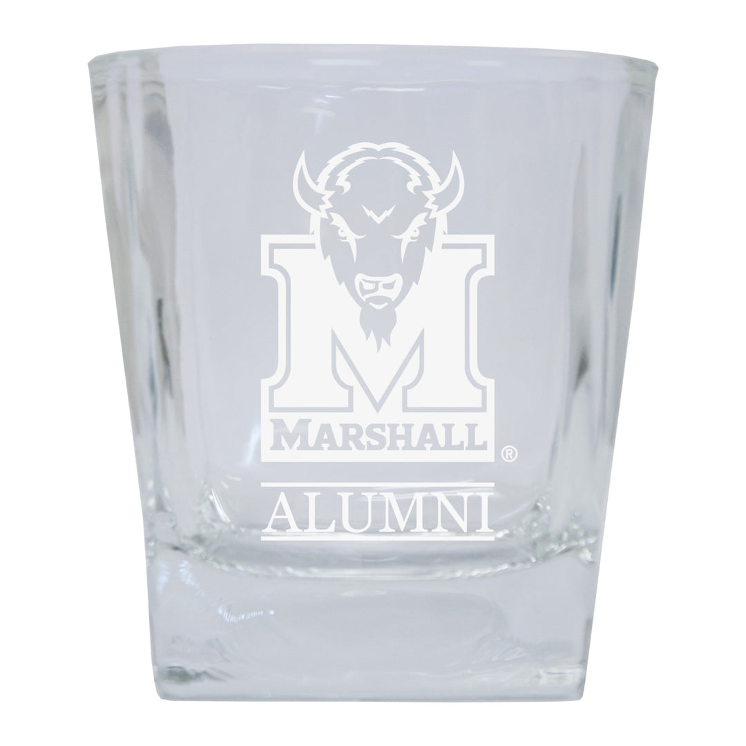 Marshall Thundering Herd Alumni Elegance 10oz Etched Glass Tumbler Image 1