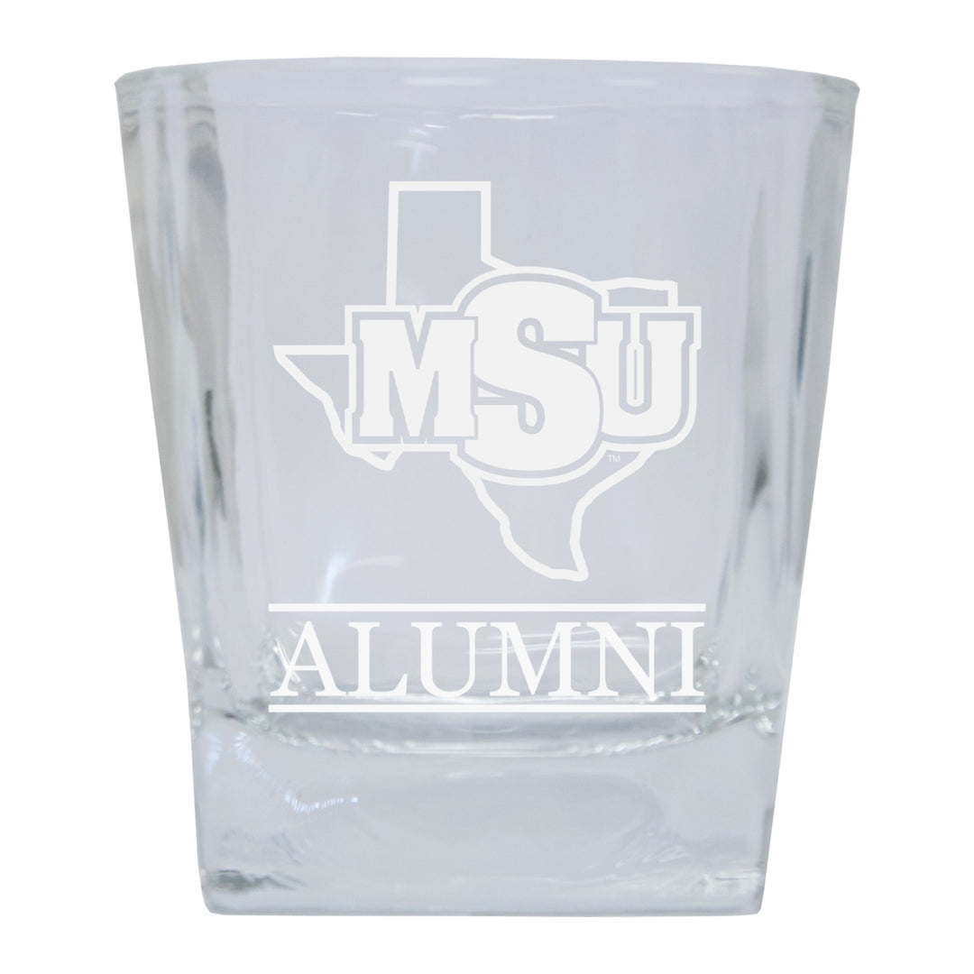 Midwestern State University Mustangs Alumni Elegance 10oz Etched Glass Tumbler Image 1