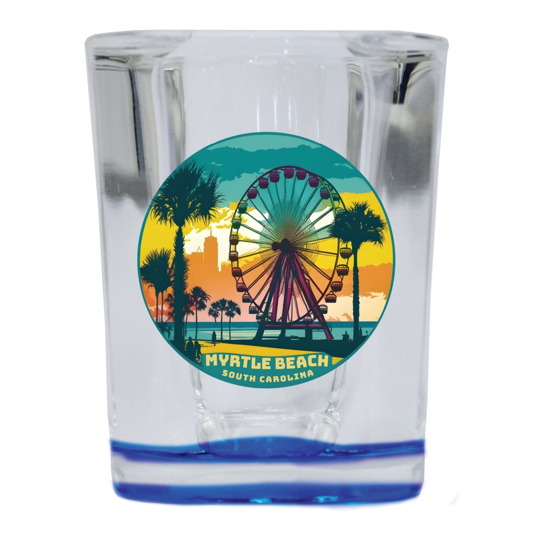 Myrtle Beach South Carolina Souvenir 2.5 Ounce Shot Glass Square Image 2