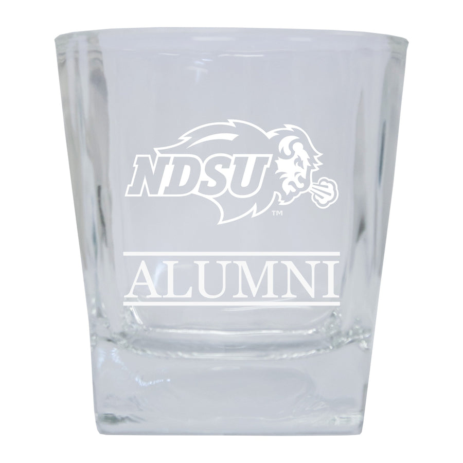 North Dakota State Bison Alumni Elegance 10oz Etched Glass Tumbler Image 1