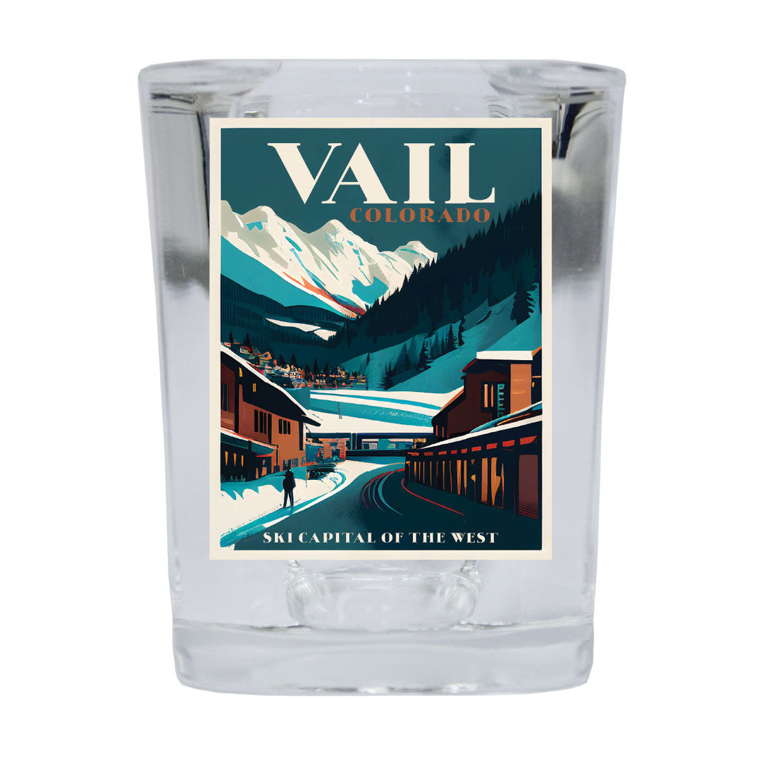 Vail Colorado Souvenir 2.5 Ounce Shot Glass Square Image 1