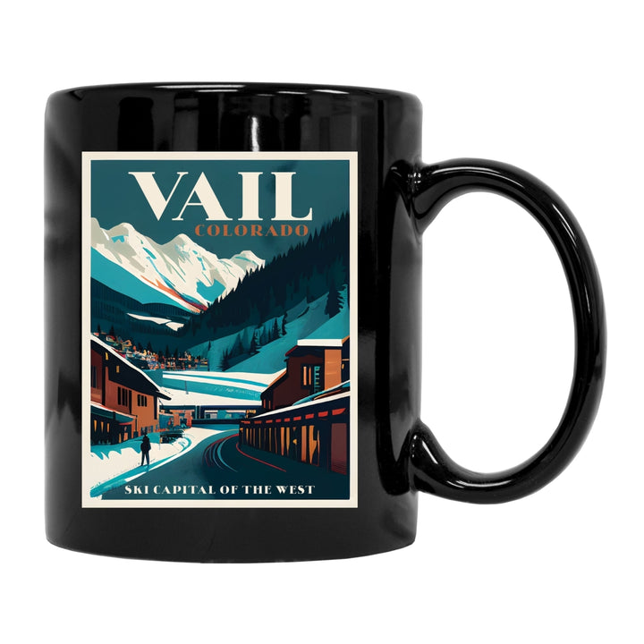 Vail Colorado Souvenir 8 oz Ceramic Camping Mug Image 1