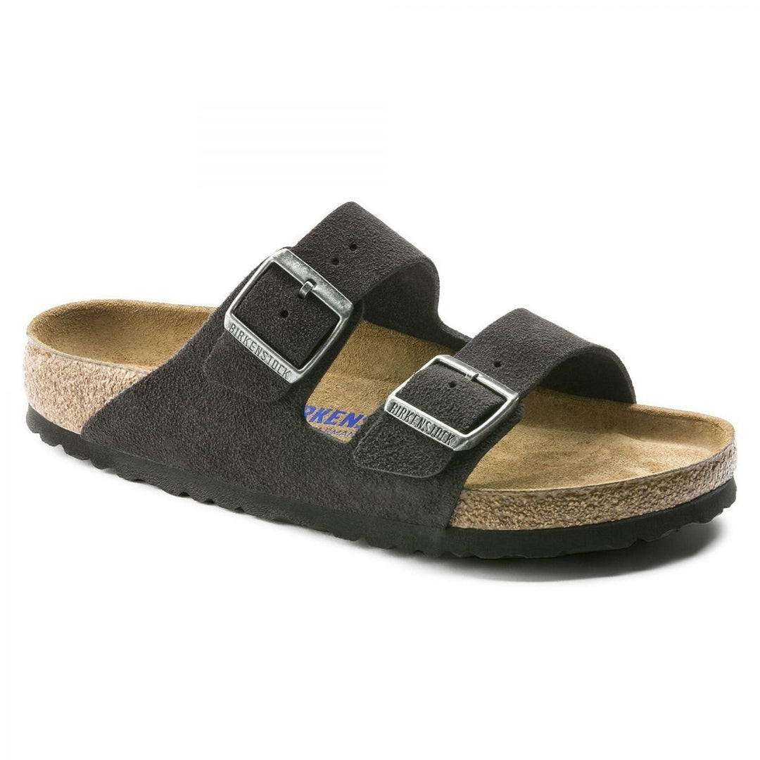 BIRKENSTOCK Arizona Soft Footbed Sandals Velvet Grey Suede Unisex 0552321 0552323 Image 1