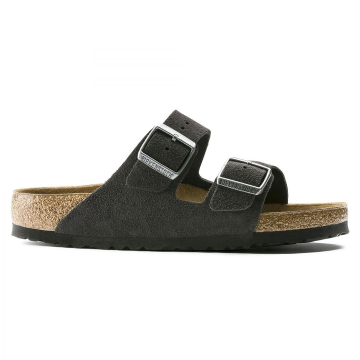 BIRKENSTOCK Arizona Soft Footbed Sandals Velvet Grey Suede Unisex 0552321 0552323 Image 3