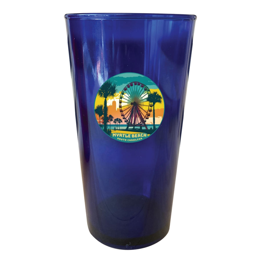 Myrtle Beach South Carolina Souvenir Plastic 16 oz Pint Image 1