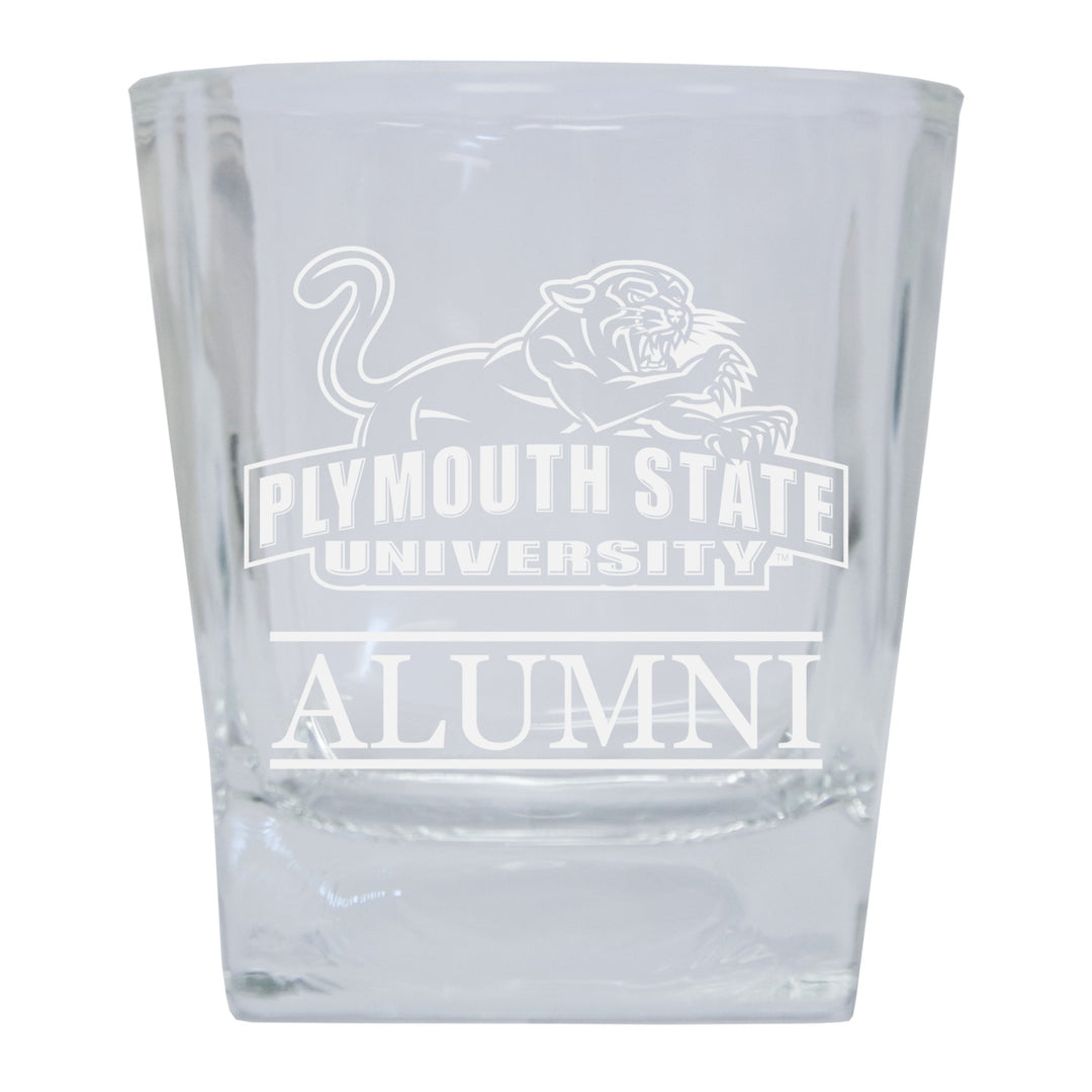 Plymouth State University Alumni Elegance 10oz Etched Glass Tumbler Image 1