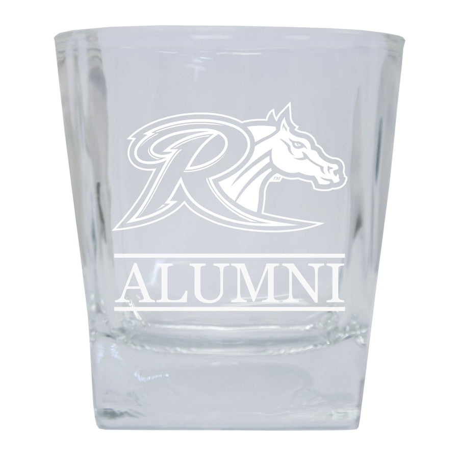 Rider University Broncs Alumni Elegance 10oz Etched Glass Tumbler Image 1