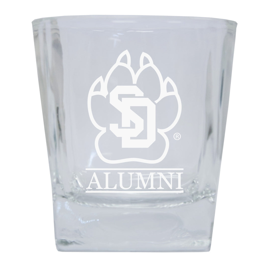 South Dakota Coyotes Alumni Elegance 10oz Etched Glass Tumbler Image 1