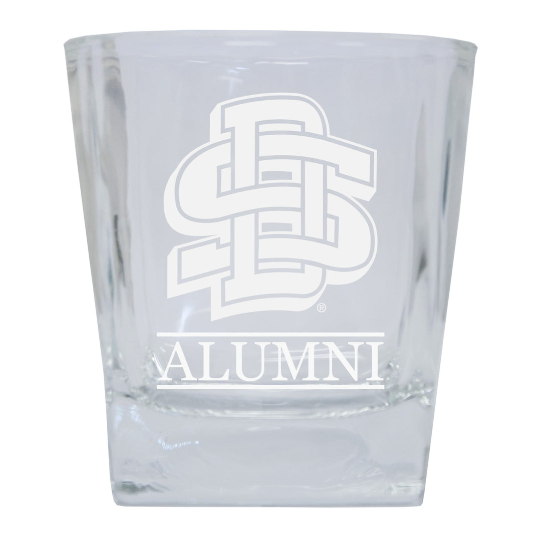 South Dakota State Jackrabbits Alumni Elegance 10oz Etched Glass Tumbler Image 1