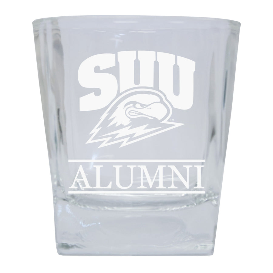 Southern Utah University Alumni Elegance 10oz Etched Glass Tumbler Image 1