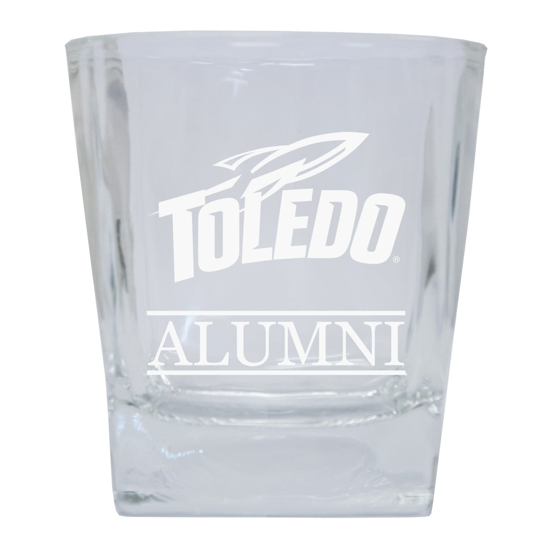 Toledo Rockets Alumni Elegance 10oz Etched Glass Tumbler Image 1