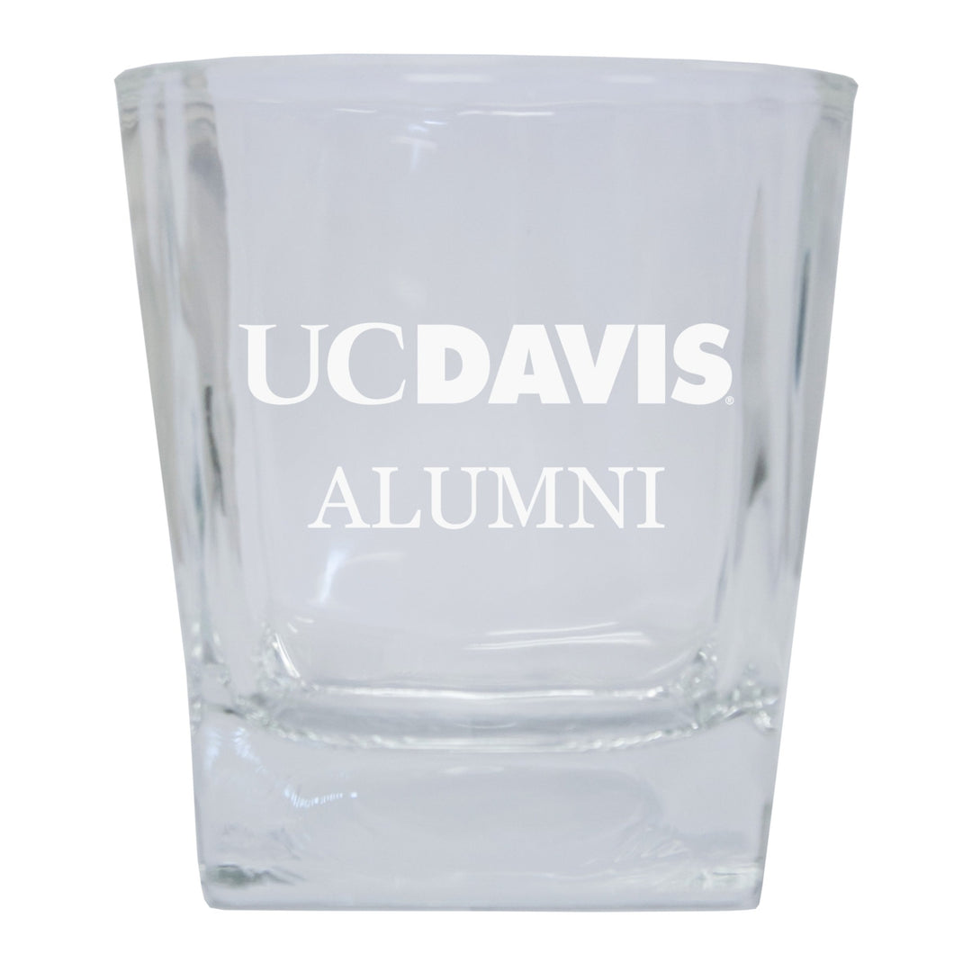 UC Davis Aggies Alumni Elegance 10oz Etched Glass Tumbler Image 1