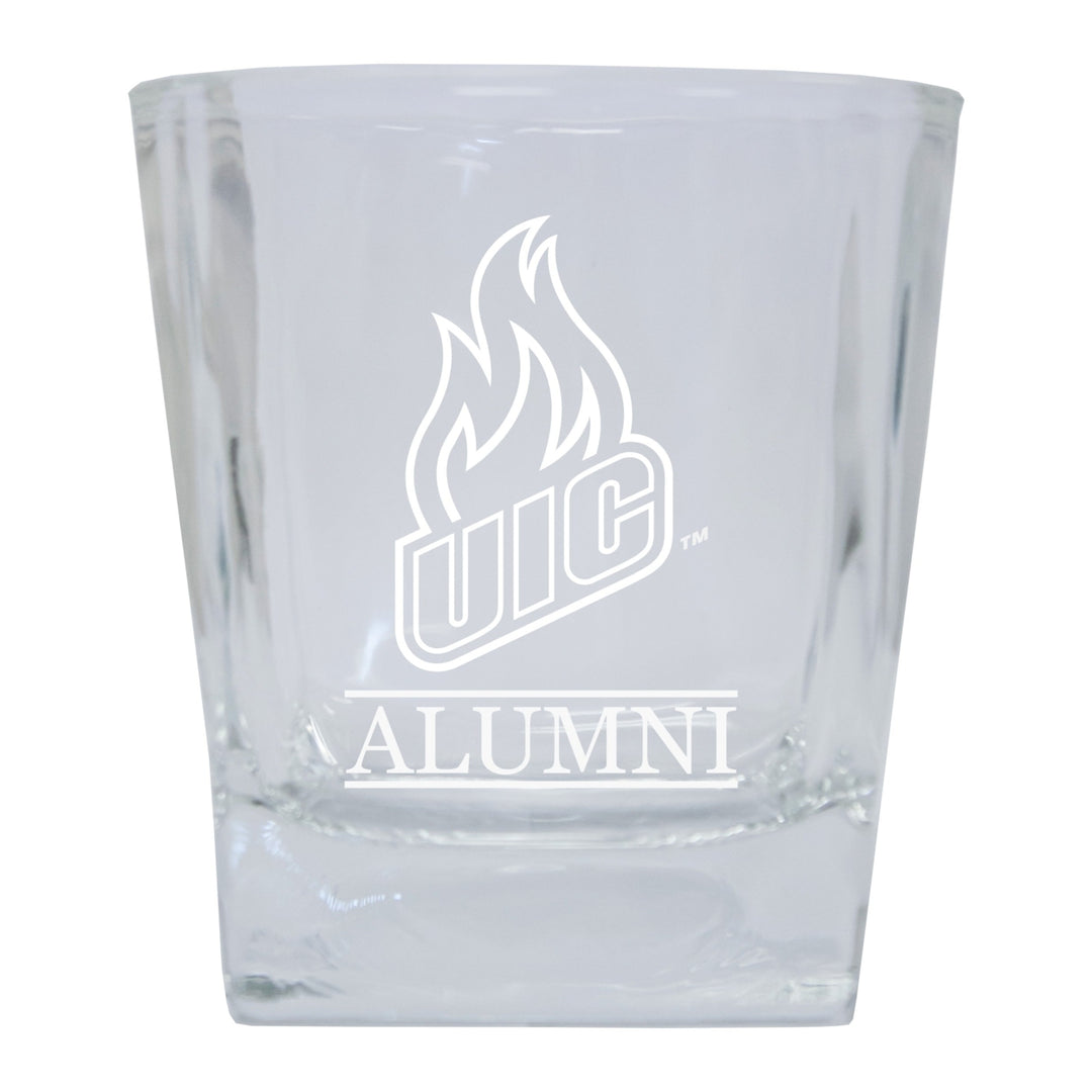 University of Illinois at Chicago Alumni Elegance - 5 oz Etched Shooter Glass Tumbler Image 1