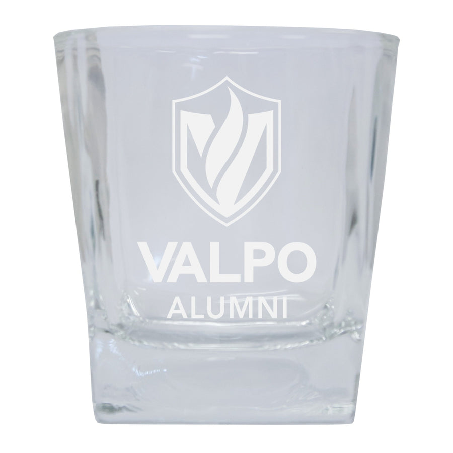 Valparaiso University Alumni Elegance 10oz Etched Glass Tumbler Image 1