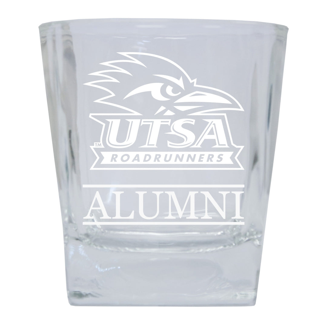 UTSA Road Runners Alumni Elegance 10oz Etched Glass Tumbler Image 1