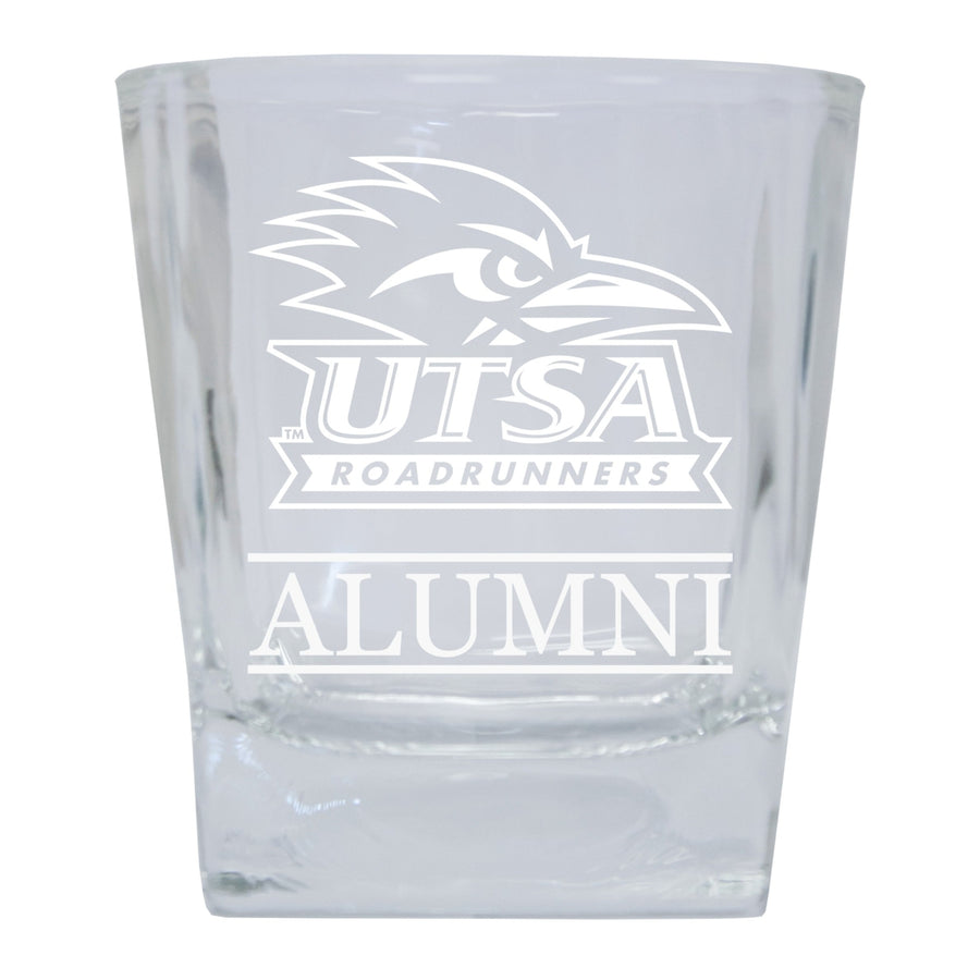 UTSA Road Runners Alumni Elegance 10oz Etched Glass Tumbler Image 1