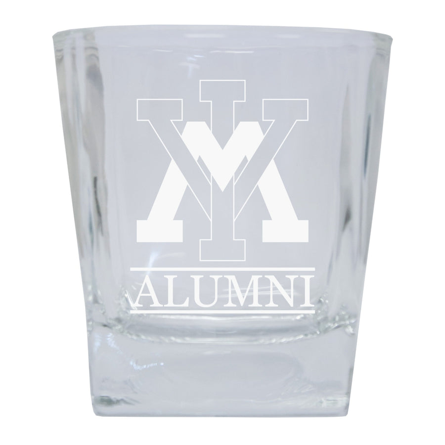 VMI Keydets Alumni Elegance 10oz Etched Glass Tumbler Image 1