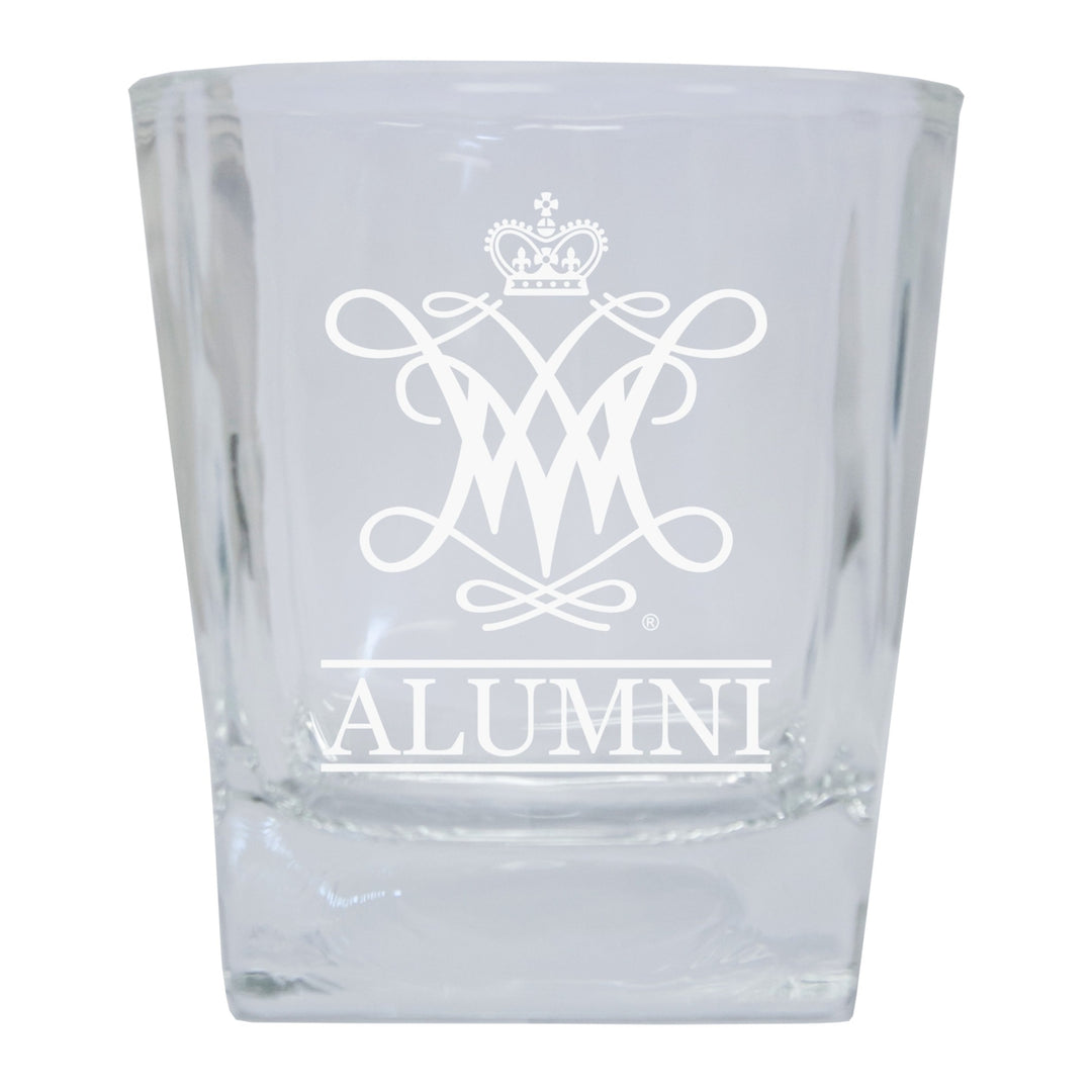 William and Mary Alumni Elegance 10oz Etched Glass Tumbler Image 1