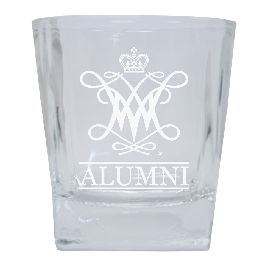 William and Mary Alumni Elegance 10oz Etched Glass Tumbler Image 1