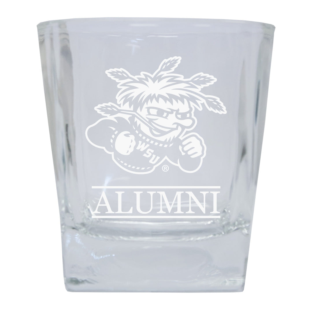 Wichita State Shockers Alumni Elegance 10oz Etched Glass Tumbler Image 1