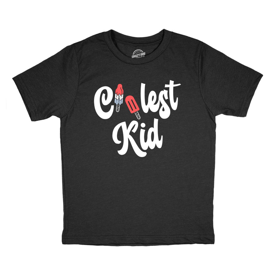 Youth Coolest Kid T Shirt Funny Cute Ice Cold Popsicle Sweet Treat Tee For Young Kids Image 1