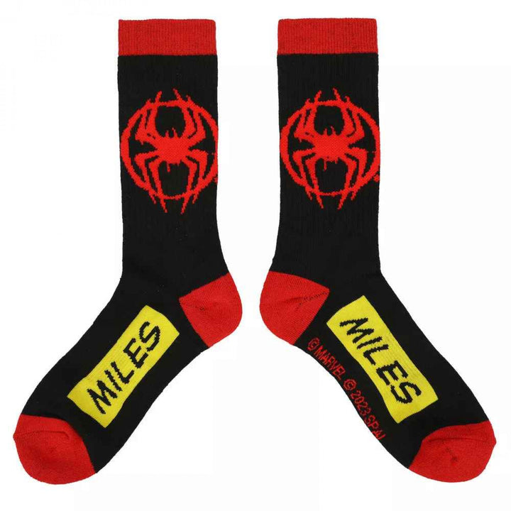 Spider-Man Across The Spider-Verse 3-Pair Pack of Crew Socks Image 6