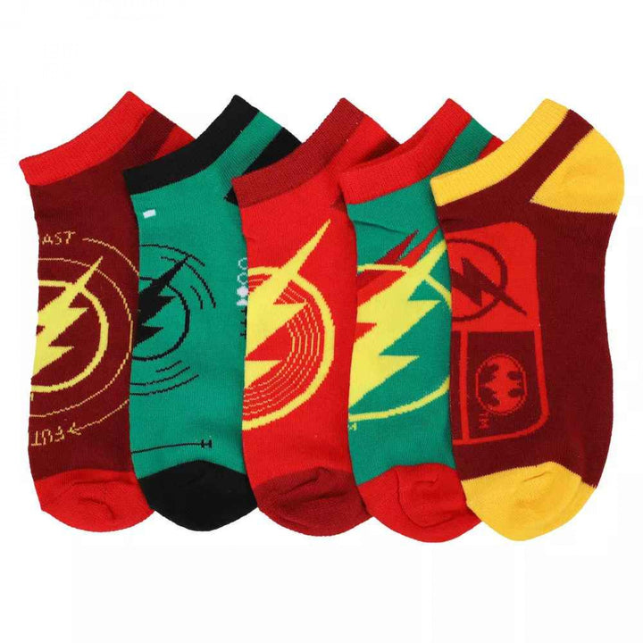 The Flash Worlds Collide 5-Pair Pack of Ankle Socks Image 1