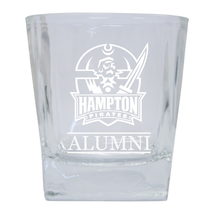 Hampton University Alumni Elegance - 5 oz Etched Shooter Glass Tumbler Image 1