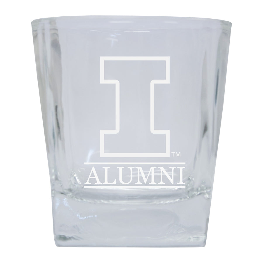 Illinois Fighting Illini Alumni Elegance - 5 oz Etched Shooter Glass Tumbler Image 1