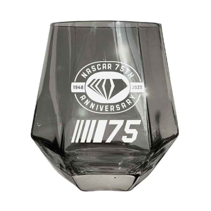 NASCAR 75 Year Anniversary Officially Licensed 10 oz Engraved Diamond Glass Image 3