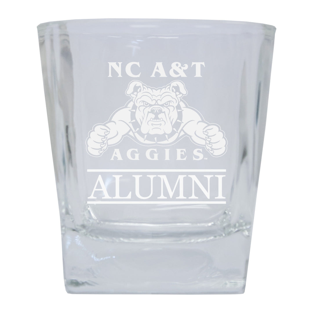 North Carolina AandT State Aggies Alumni Elegance - 5 oz Etched Shooter Glass Tumbler Image 1